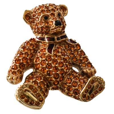 teddy brooch